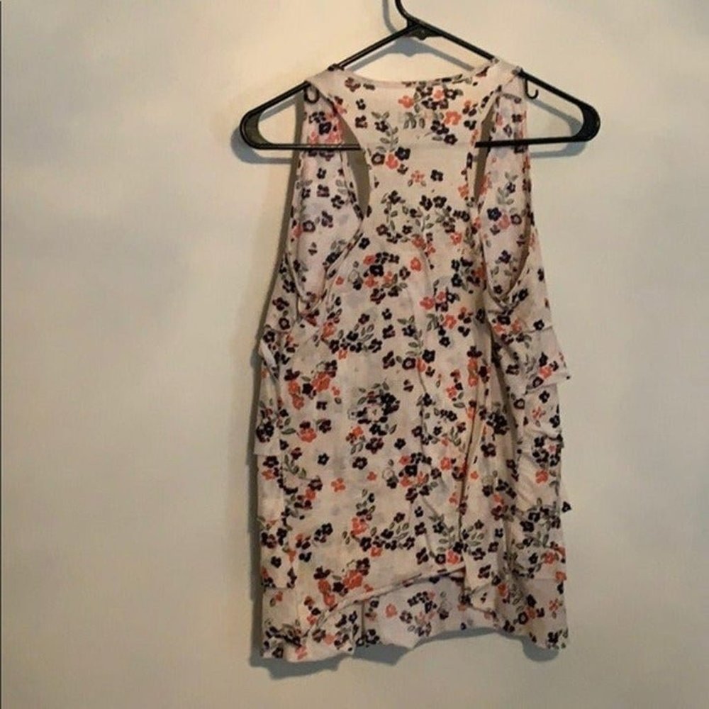 Floral Ruffle Tank - Picture 3 of 3